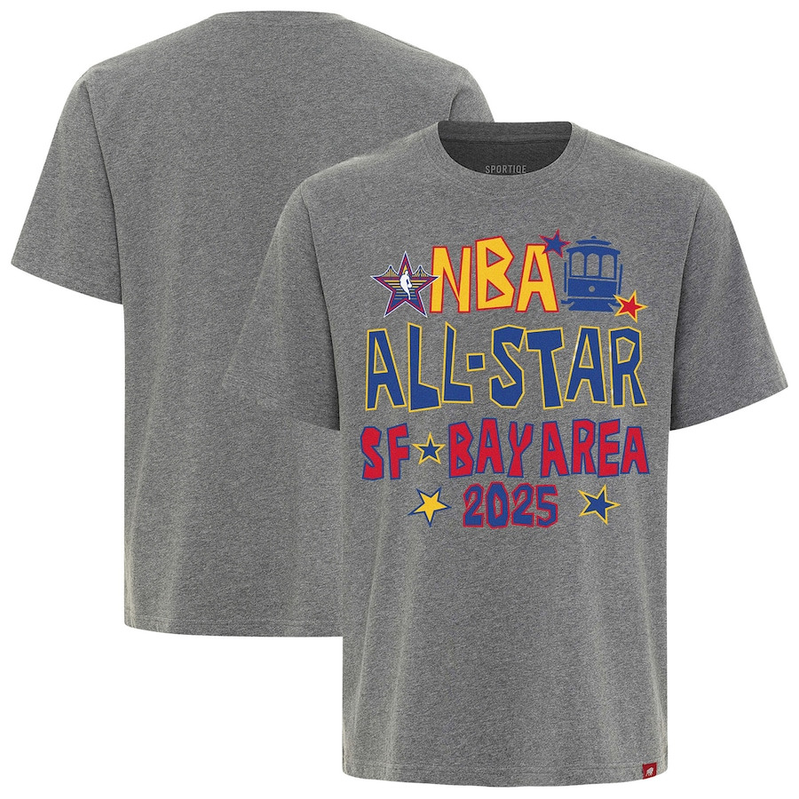 Men 2025 NBA all Star grey T Shirt style 2